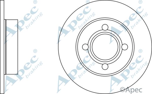 APEC BRAKING stabdžių diskas DSK288